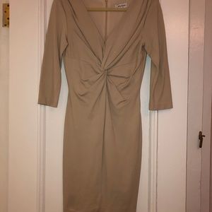 Form fitted ruched dress